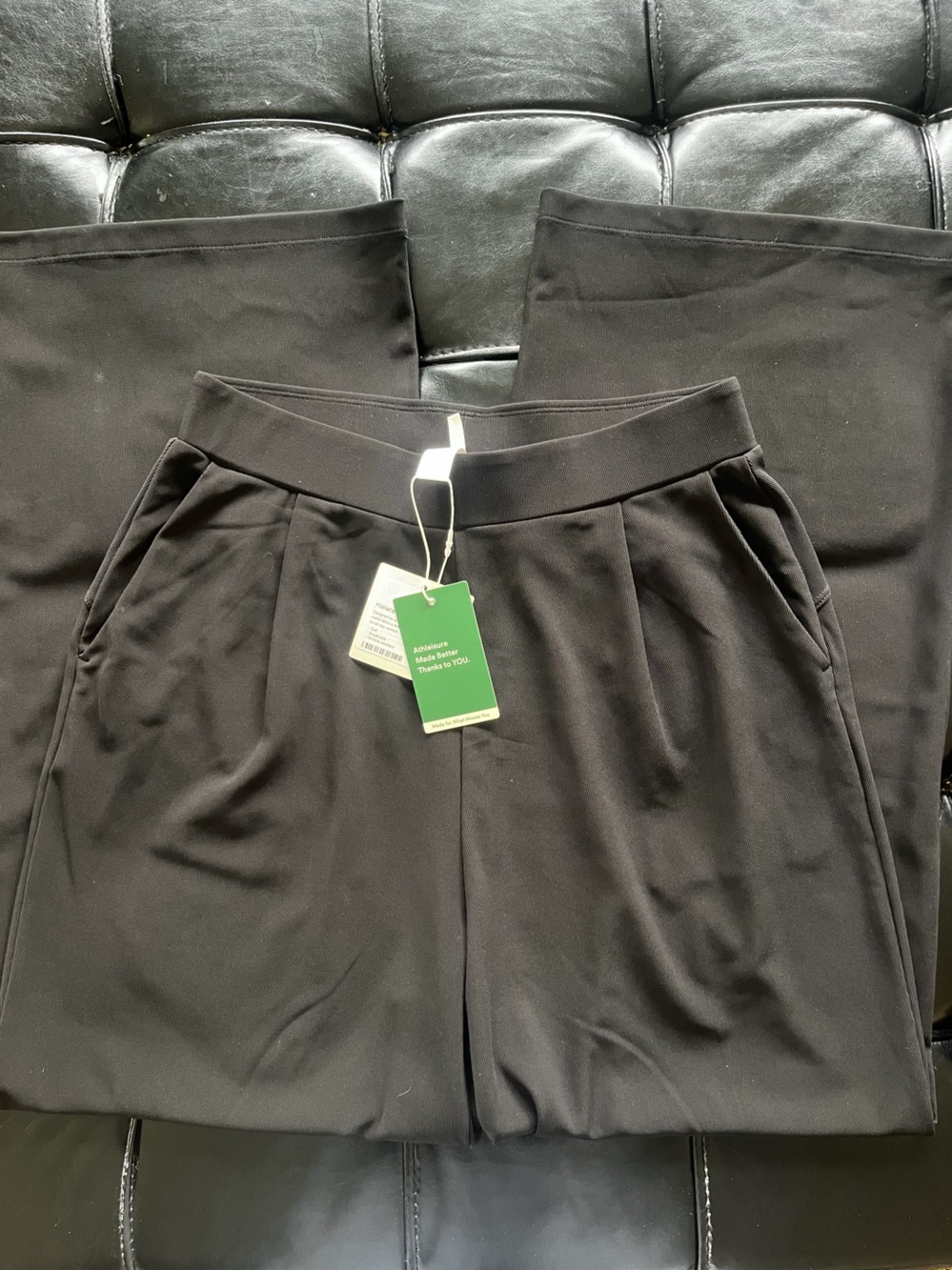 HALARA Black Wide-Leg Pants with Branded Tags